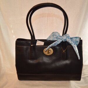 Coach Madeline Black Leather Handbag